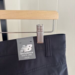 New Balance Men’s Black Performance Stretch Chino Pants NWT Athleisure 34x29